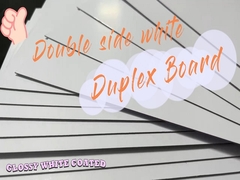 1 مم 540 جم من الورق المقوى الأبيض على الوجهين لوح مزدوج مطلي باللون الأبيض