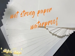 65 غرام من الورق الأبيض المقاوم للماء معطوف على جانب واحد للنشر