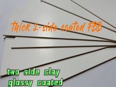 2 ملم الأبيض القوي السلس سميك 2 - الجانب الخزف المقوى الورق المقوى للصناديق الصلبة