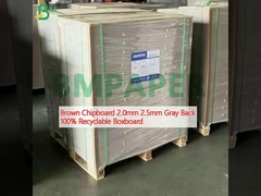 ألوان الخشب البني 2.0mm 2.5mm رمادي الخلفي 100% صندوق قابلة لإعادة التدوير