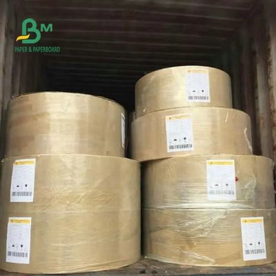 لوح بطانة كرافت بني مقاوم للزيت ، لفات ورقية مطلية بـ PE لتغليف الطعام 70gsm 80gsm 90gsm