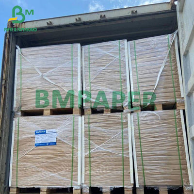 200g - 400g طبقة الغذاء FBB اللوحة الورقية البيضاء السليلوزية للحاويات الغذائية C1S الورق 25 &quot;x 37&quot; 30&quot; x 22.5 &quot;