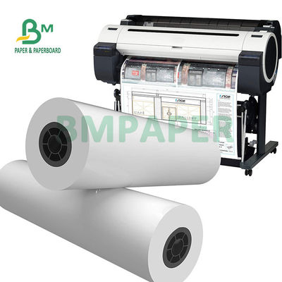 أوراق الرسومات الكبيرة من نوع CAD Inkjet 20lb Bond Paper للرسومات الهندسية 24' X 150'