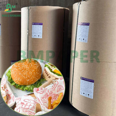 ورق تغليف الهامبرغر الأبيض الصف الغذائي مضاد للدهون كيت 4 كيت 5