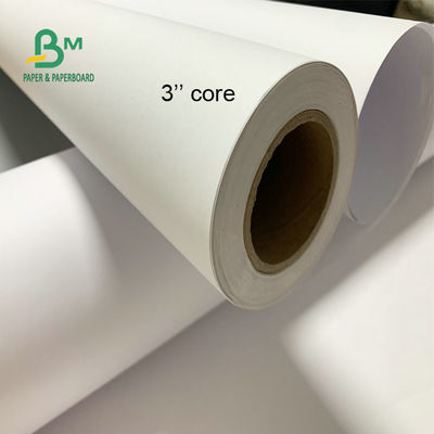 24 `` 36 '' العرض 92 السطوع 20 رطل ورق CAD الراسمة غير المطلي لفة السندات