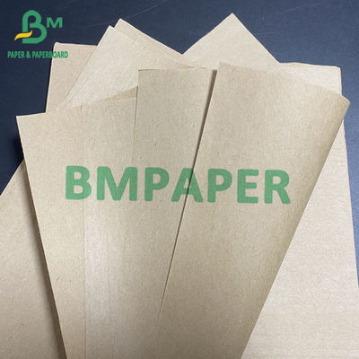 40gsm 70gsm BKP كيس ورق كرافت لحقيبة تغليف أغذية بنية واسعة 0.5 م - 2.5 م