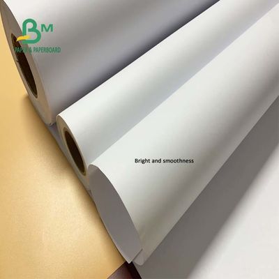 36 `` x 300ft 20lb Woodfree Ink Jet Bond Paper غير مصقول CAD Roll 2 '' Core