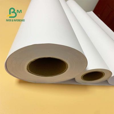 36 `` x 300ft 20lb Woodfree Ink Jet Bond Paper غير مصقول CAD Roll 2 '' Core