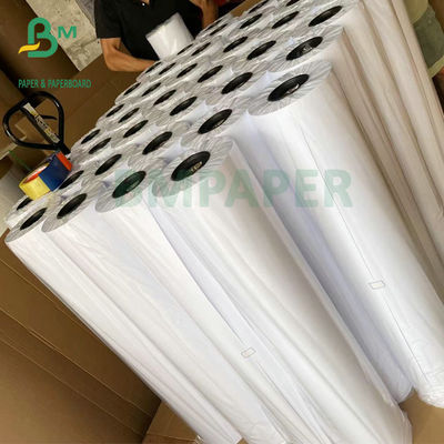 ورق Inkjet Plotter ذو وجهين أبيض 20LB Bond Roll 2 `` Core 24 '' Width