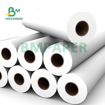 20LB ورق CAD غير مصقول لطابعة HP صورة واضحة 30 `` 36 '' x 500ft 3 '' Core