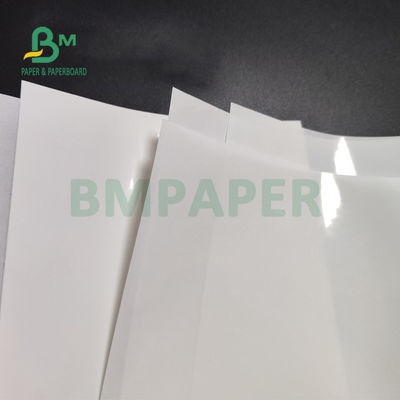 ورق لاصق أبيض لامع 75gsm 80gsm لسوبر ماركت طلاء جانب واحد