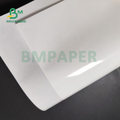 ورق لاصق أبيض لامع 75gsm 80gsm لسوبر ماركت طلاء جانب واحد