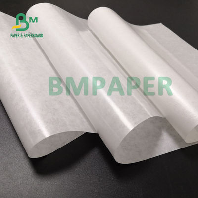 40gsm + 10g PE C1S MG ورق أبيض لحزمة الأطعمة المقلية Greaseproof 61 X 86cm