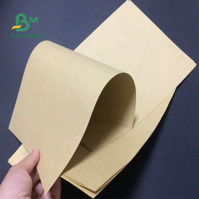 لوح بطانة كرافت بني مقاوم للزيت ، لفات ورقية مطلية بـ PE لتغليف الطعام 70gsm 80gsm 90gsm