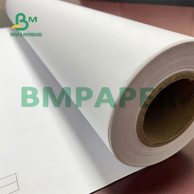 80g 914x50m Papel Plotter Ink-Jet White للحصول على لفة ورق التصوير