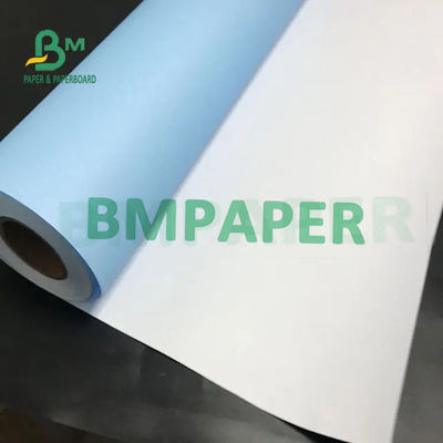 80gsm 20lb جانب واحد / مزدوج الجانبين الأزرق الراسمة ورقة لفة الطباعة الرقمية