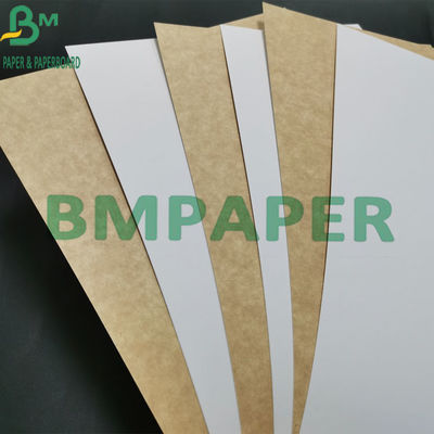 عذراء لب 325gsm الغذاء الصف كرافت ورقة بيضاء مغلفة بظهر بني