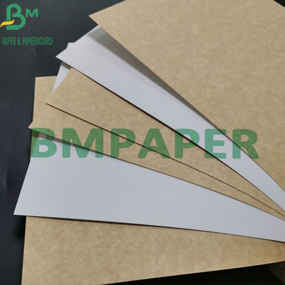 عذراء لب 325gsm الغذاء الصف كرافت ورقة بيضاء مغلفة بظهر بني