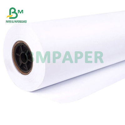 20lb ورق CAD غير مصقول النافثة للحبر للخطط الهندسية 24 `` 36 '' X 150 ''