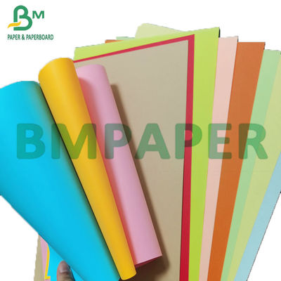 100gsm - 250gsm ملون غير مصقول ورقة بريستول 1350 مم عرض بطاقة ملونة DIY