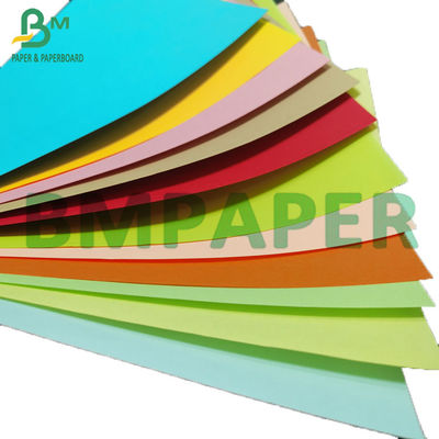 100gsm - 250gsm ملون غير مصقول ورقة بريستول 1350 مم عرض بطاقة ملونة DIY