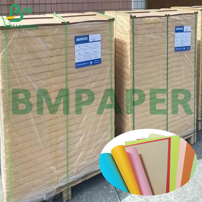100gsm - 250gsm ملون غير مصقول ورقة بريستول 1350 مم عرض بطاقة ملونة DIY