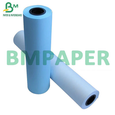 0.91 × 50m 80gsm Blue Digital CAD Plotter Paper End Application تخطيط البناء