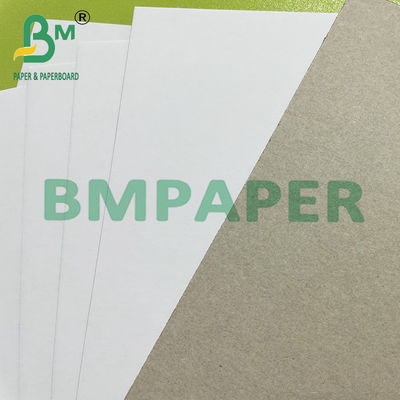 ورق أبيض معاد تدويره 300GSM 400GSM مطلي على الوجهين مع ظهر رمادي لكتاب الملفات