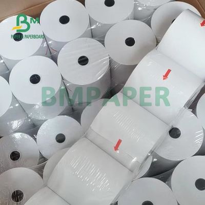 لفة ورق طابعة حرارية 65gsm BPA مجانية لإيصال أمين الصندوق 80 مم 57 مم