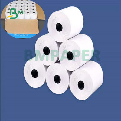 55gr 80x80mm 57x40mm تسجيل النقدية لفة الورق الحراري لنقاط البيع البنكية