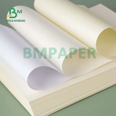 60 # 70 # 80 # 100 # LB ورق نصي أبيض غير مطلي Woodfree لطباعة الأوفست وكتابة الكتب في 50gsm إلى 300gsm
