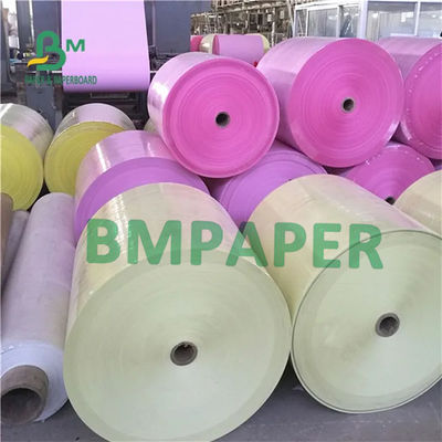 50 - 60 غرام NCR رول ورق نسخ غير الكربوني CFB CFB CB ورق 240mm 610mm 860mm واسعة