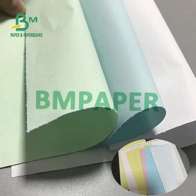 ورق NCR الخالي من الكربون 55GSM 60GSM الكربون الأمامية الخلفية 55GSM 60GSM 66x100cm الحافة 500 ورقة