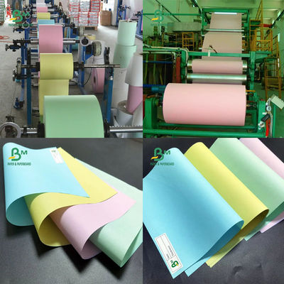 ورق نسخ SGS غير الكربوني CB CFB CF حجم 43 X 61 سم A2 55-60 Gsm ورق أبيض صورة سوداء
