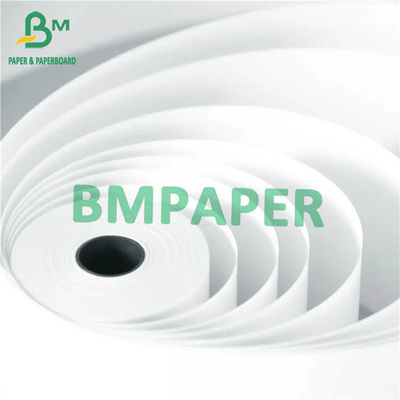 الورق الحراري الأبيض 57*40mm 80*80mm 80*60mm ورق الكاشية الورق المطاط الصرف الآلي