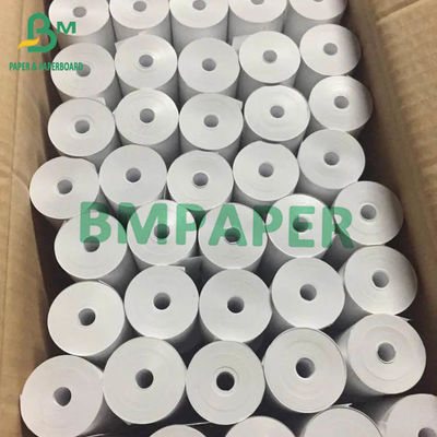 الورق الحراري الأبيض 57*40mm 80*80mm 80*60mm ورق الكاشية الورق المطاط الصرف الآلي