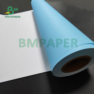 80gr ورق أزرق لفة خلفية بيضاء لل CAD الهندسة الرسم 880mm X 150m 3'' قلب