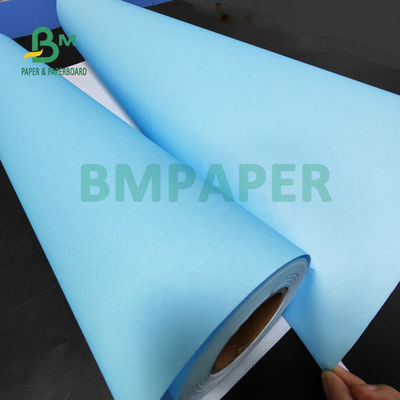 80gr ورق أزرق لفة خلفية بيضاء لل CAD الهندسة الرسم 880mm X 150m 3'' قلب