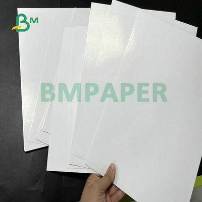 8.5 × 17 بوصة 93% بيضاء عالية الطباعة المنسقة الصديقة للبيئة مزدوجة الجانبين مغلفة الورق الفني اللامع للكتيبات