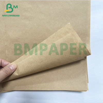 عبوات الغذاء القوية القابلة لإعادة التدوير 40 50 GSM ورق الكرافت الطبيعي