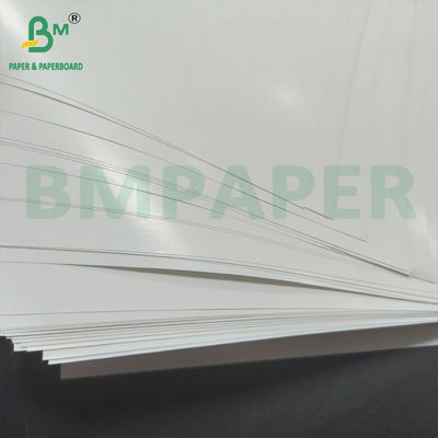 ورق الملصق لامع من جانب واحد 80gsm 90gsm ورق الفن C1S الأبيض