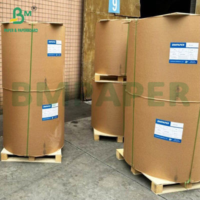 ورق الملصق لامع من جانب واحد 80gsm 90gsm ورق الفن C1S الأبيض