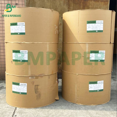 ورق الوجه الملصق من جانب واحد C1S اللمعان 90gsm لصناعة العلامات