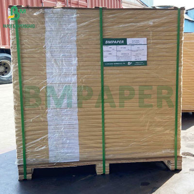 ورق الوجه الملصق من جانب واحد C1S اللمعان 90gsm لصناعة العلامات