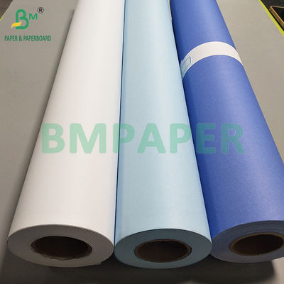 20LB 24 &quot;جانب واحد زرقاء زرقاء بنفسجية مشرقة CAD محاكاة الهندسة سندات الورق أوراق
