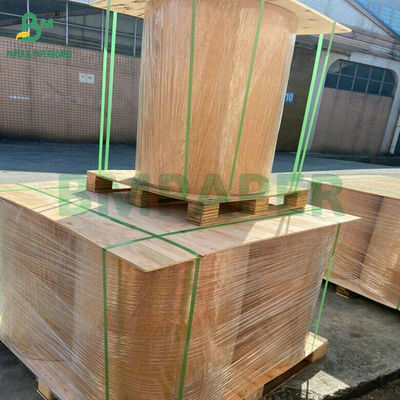 360جرام 420جرام الدرجة AAA 24 X 35 بوصة البني كرافت كور بورد الورق في 70 سم العرض