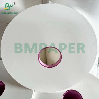 34mm x 6000m الورق الأبيض MG لفة 25g 26g للفك القش البلاستيكي