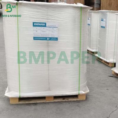 34mm x 6000m الورق الأبيض MG لفة 25g 26g للفك القش البلاستيكي
