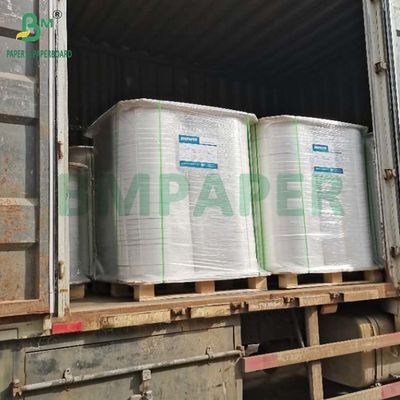 34mm x 6000m الورق الأبيض MG لفة 25g 26g للفك القش البلاستيكي