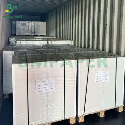ورق غلاف لامع C2S 250gsm 12pt لوحة طباعة بيضاء 88 × 66cm 70 × 100cm